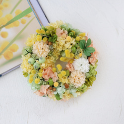 大人気！ 春を告げる スプリング ミモザリース mini 3枚目の画像