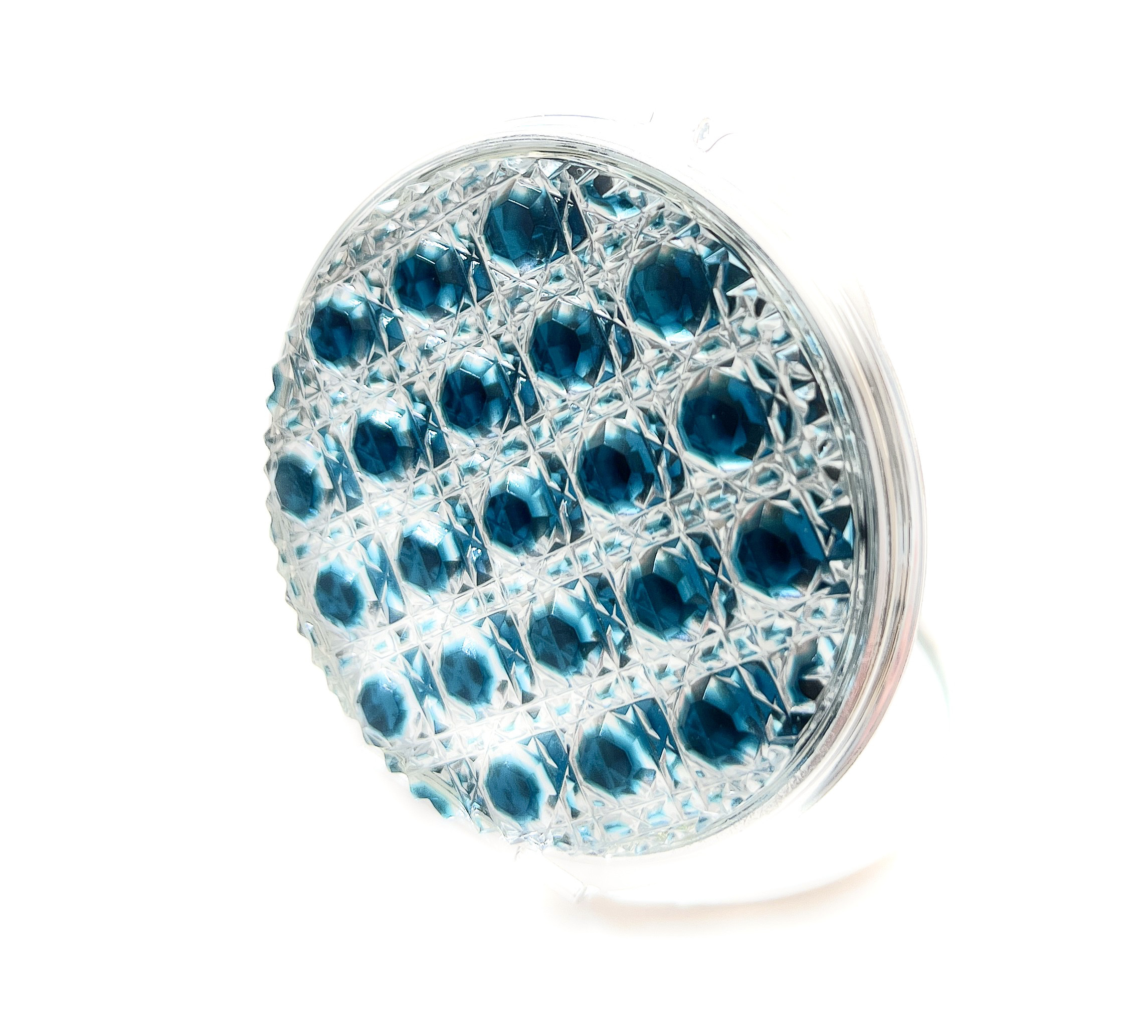 東京切子コンパクトミラー 光籠目　~Jade〜 ジェイド　Silver