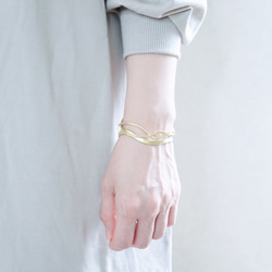 黃銅手環「with」ｘ「line」 第2張的照片