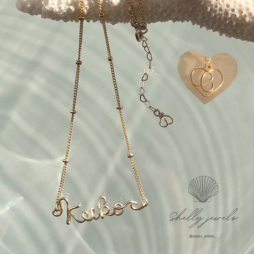 オハナさま、アクセサリーオーダー オーダーメイド ネームネックレス 名前入りネックレス 名前入り 名入れ