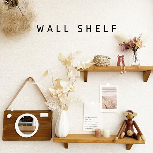 ウォールシェルフロング・4色展開】神棚♪ディスプレイ♪フィギア
