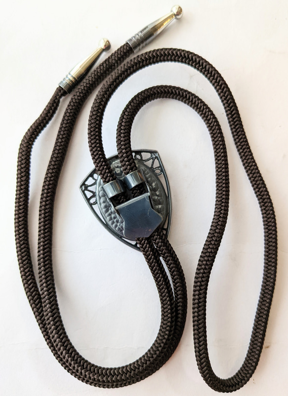 再販  七宝焼ループタイ「京の侘」 4枚目の画像