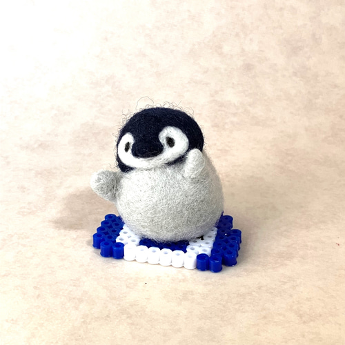 【羊毛フェルト】30cm越の大型★ペンギン★皇帝ペンギン　親子　鳥 ペンギン☆皇帝ペンギン親子☆羊毛フェルト - Mowano'S GALLERY