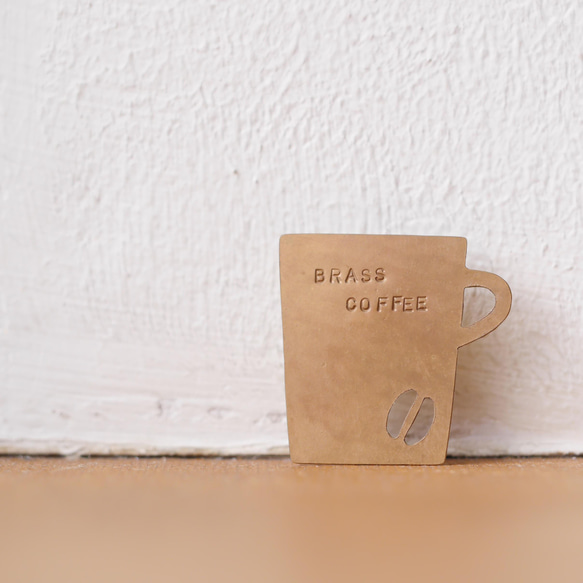 再販　BRASS COFFEE　ちびブローチ　受注製作 1枚目の画像