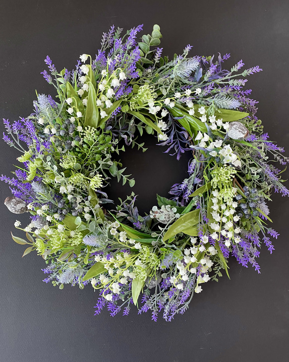 Lavender wreath「受注制作」 1枚目の画像