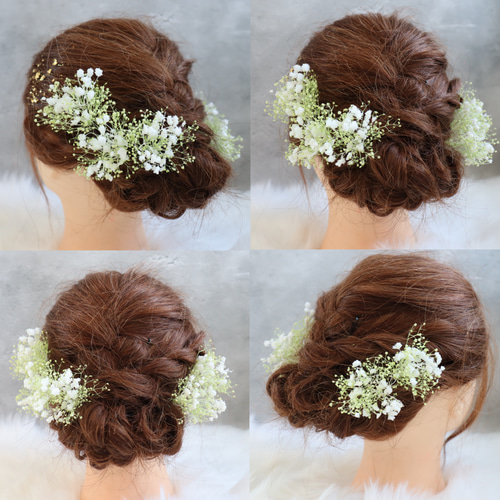 1200円 本物花 かすみ草パープル 髪飾り 1200円 本物花 かすみ草パープル 髪飾り 楽天市場】かすみ草髪飾りパープル