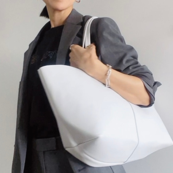エコバッグ MONOHA : 24SS / Light pocket bag (White) MONOHA : 24SS / Light pocket bag (White) (MONOHA/エコバッグ