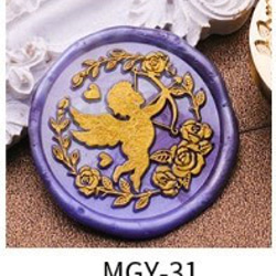 【MGY-31】薔薇シーリングスタンプ ヘッド 2枚目の画像