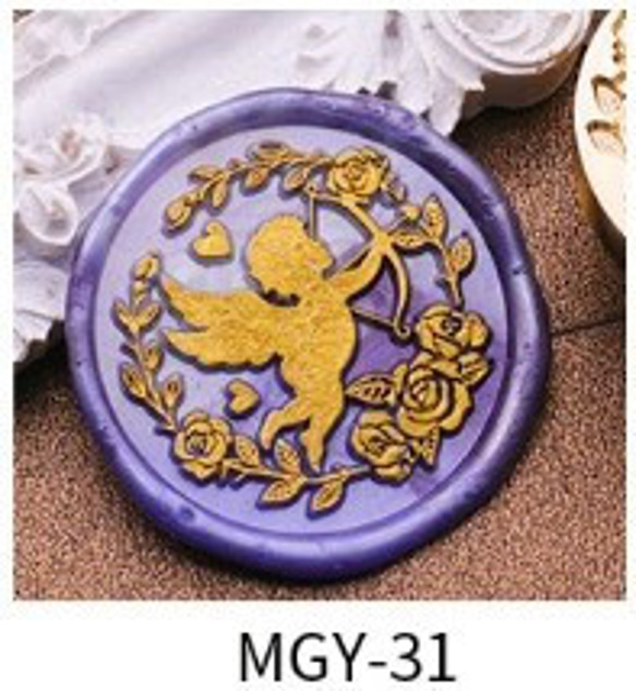 【MGY-31】薔薇シーリングスタンプ ヘッド 2枚目の画像