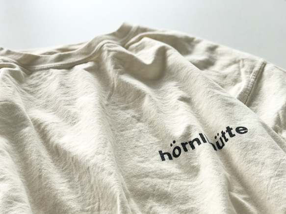 ヴィンテージライク オーバーシルエット半袖Tシャツ / hornlihutte / アイボリー 12枚目の画像