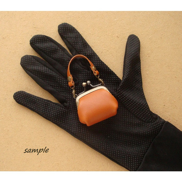 【受注制作】(10色あり)チビがま口バッグ/ヌメ革 がま口 handcraft_cozy 通販 3690532｜Creema(クリーマ ...