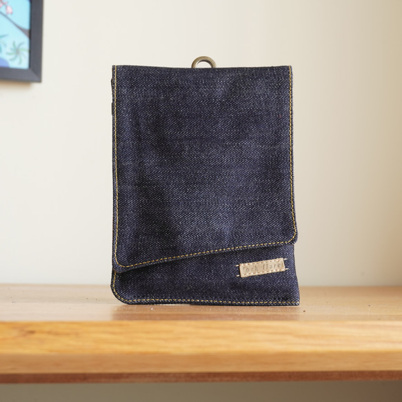 郵袋 小袋子 腰袋 free case Size order made made Okayama denim Sanada st 第2張的照片