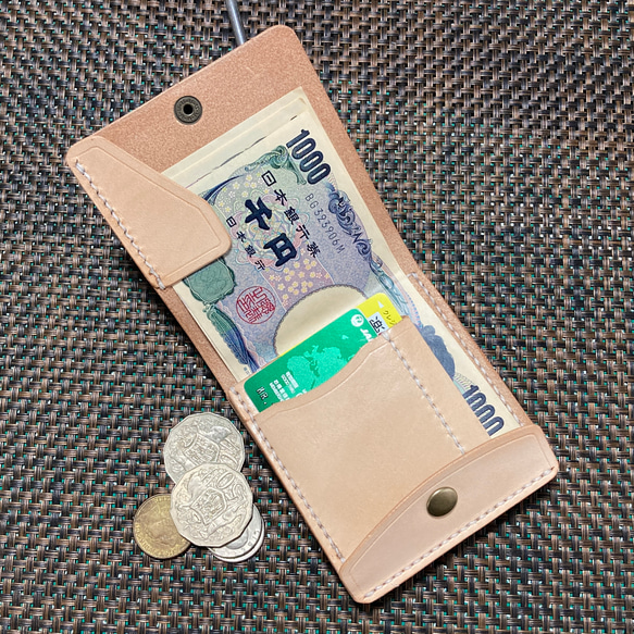 帶大容量硬幣盒的錢夾 CMC-01 帶硬幣袋 D-can 選項的鈔票剪刀 第12張的照片