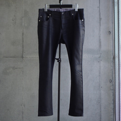 【展示作品】コーティングデニム5ポケットパンツ 5枚目の画像