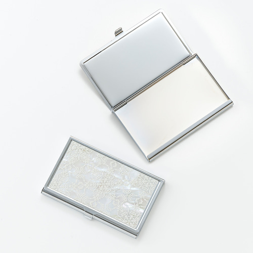 天然貝 名刺カードケース（星のかけら｜白蝶貝）シェル・螺鈿アート