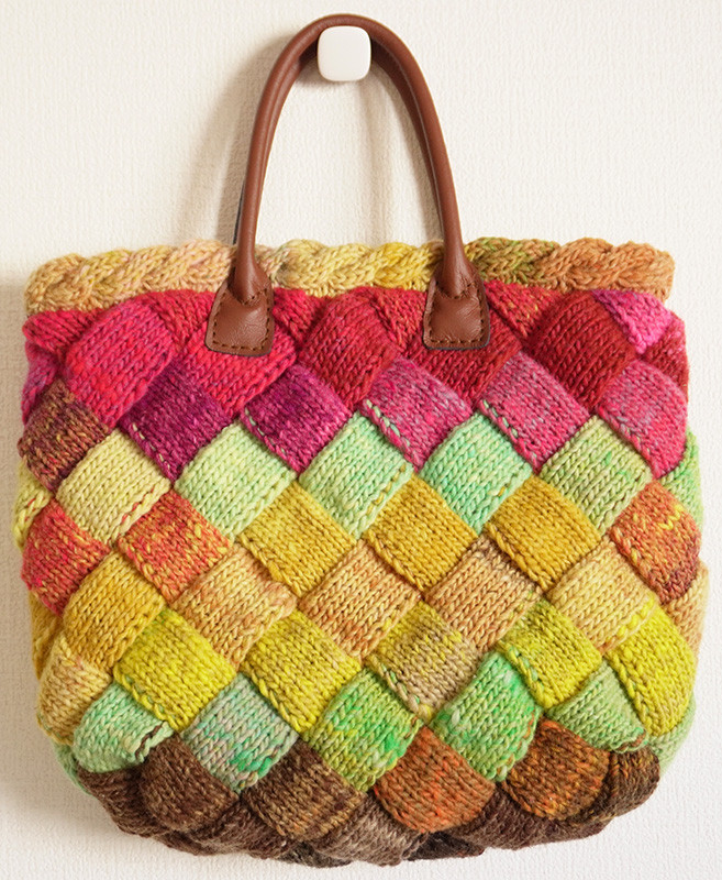 【オーダー制作】バスケット編みのトートバッグ「ひまわり畑」