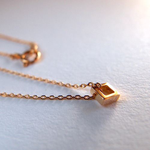 G2MIX】18金 スクエアチャームのみ購入可能 （チェーン別売り