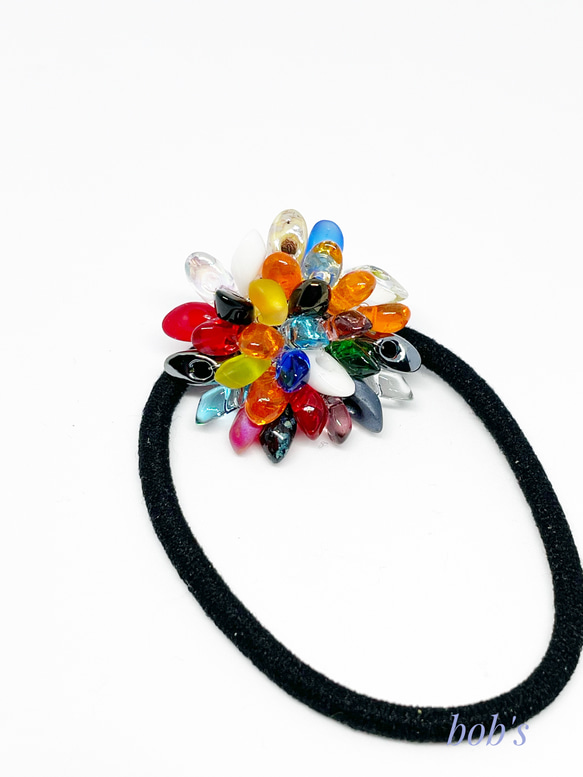 【popular】flower hair gom*multicolored 2枚目の画像