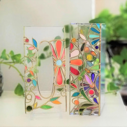 Order: Glass art Tissue case 　 Summer Banquet Gold 第2張的照片