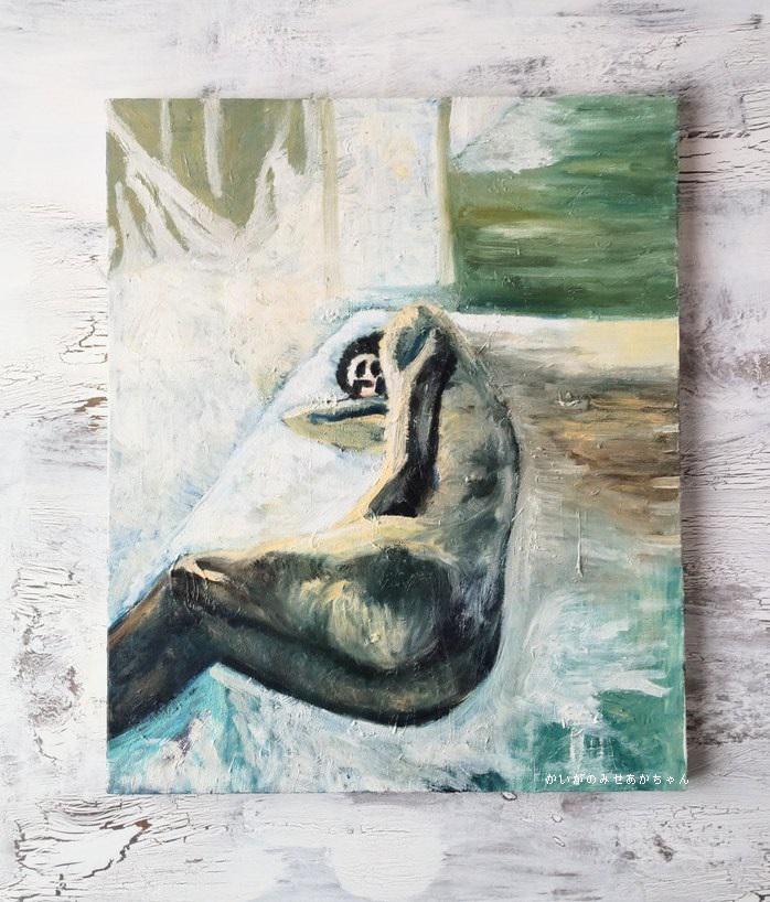 絵画「昼間の光の中のヌード3」F30・油彩画・原画・裏紐付き