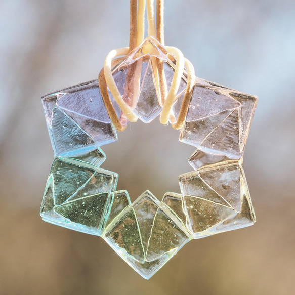 [特別]水晶玻璃「水晶[夢想]」項鍊[可以選擇顏色和繩子長度]≪免費送貨≫ 第3張的照片