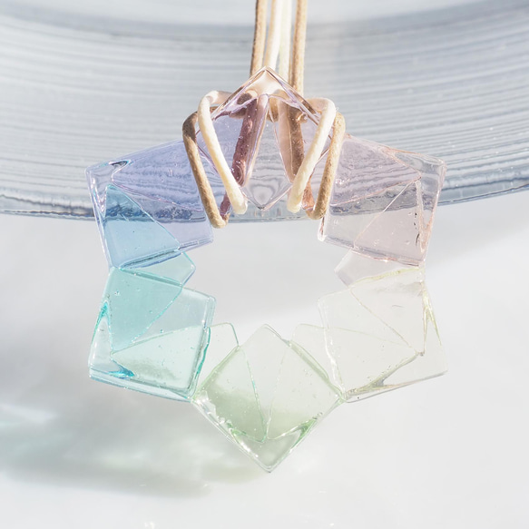 [特別]水晶玻璃「水晶[夢想]」項鍊[可以選擇顏色和繩子長度]≪免費送貨≫ 第6張的照片