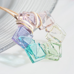 [特別]水晶玻璃「水晶[夢想]」項鍊[可以選擇顏色和繩子長度]≪免費送貨≫ 第7張的照片