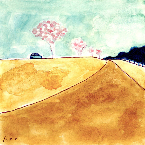 yoshikawa 水彩画 風景画 木製フレーム yoshikawa 水彩画 風景画 木製フレーム yoshikawa 水彩画 風景画 木製