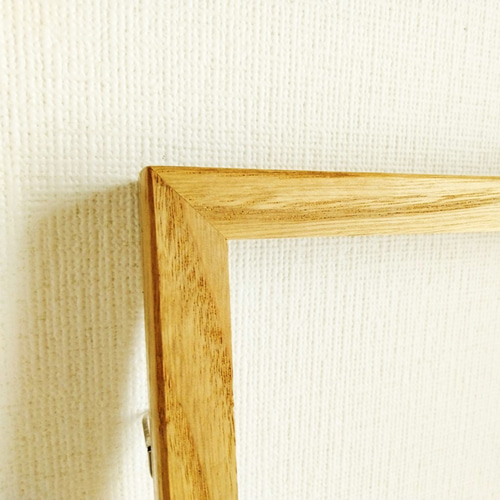 水彩｜原画「花曇り」※木製額縁入り（18×18㎝フレーム） イラスト 絵と