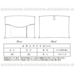 【型紙&レシピ】型紙リュックショルダー＜送料無料＞ 12枚目の画像