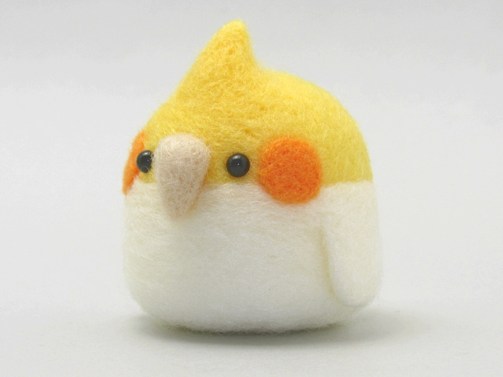 羊毛フェルト　うちの子　マスコット まんまるあにまるず　むぎゅっとver