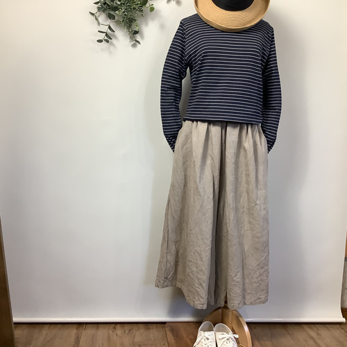 リネン☆ガウチョパンツ キュロット・ワイドパンツ j'tresor