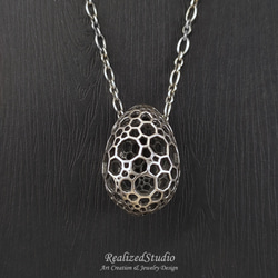 Gold Plated Silver 925 Voronista Egg Pendant 1枚目の画像