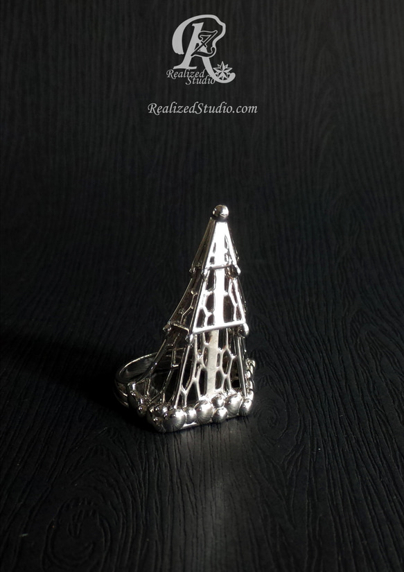 冬樹 - 弗羅格狂熱系列 - 珠寶鍍金925純銀戒指 第5張的照片