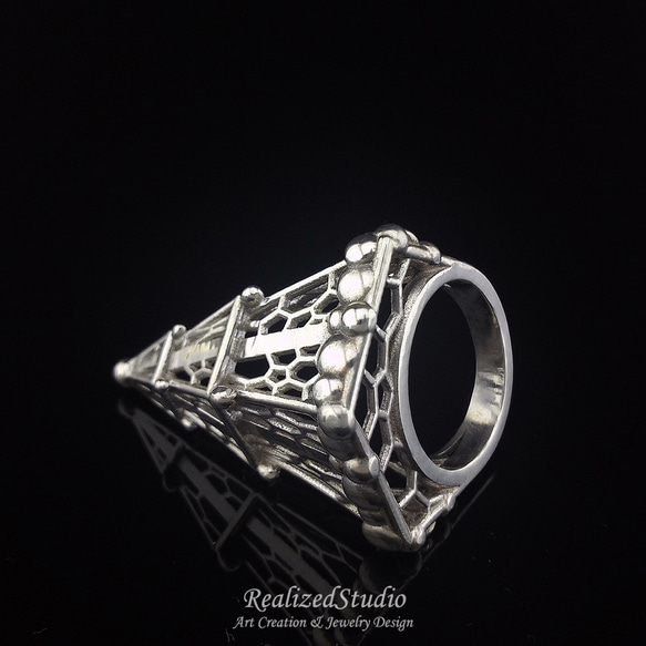 冬樹 - 弗羅格狂熱系列 - 珠寶鍍金925純銀戒指 第2張的照片