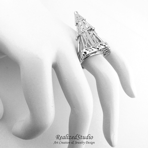 冬樹 - 弗羅格狂熱系列 - 珠寶鍍金925純銀戒指 第3張的照片