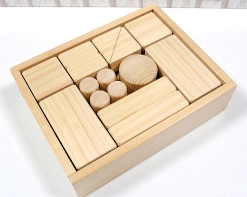 桧(ヒノキ)積み木26ピース・木のおもちや/木製玩具 おもちゃ