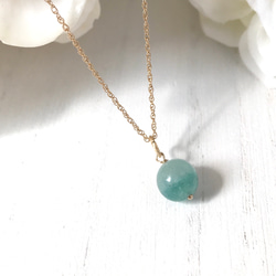 14kgf＊blue aventurine〜追憶の水色＊*8mm 3枚目の画像