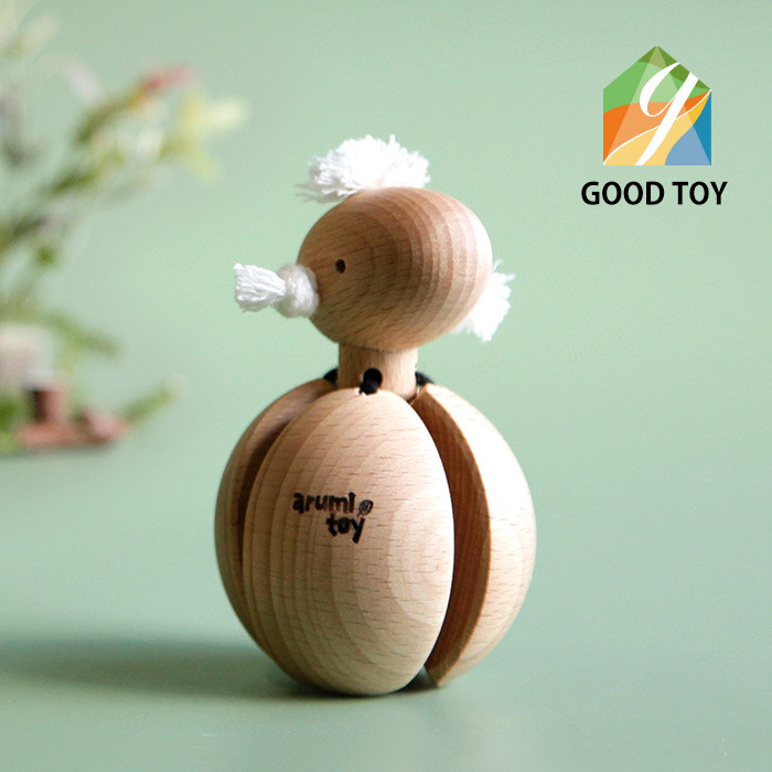 赤ちゃんガラガラ・木のおもちゃ・ひつじ・赤ちゃんにも安全・動物・出産祝い・ファーストトイ・おしゃれ・ベビー