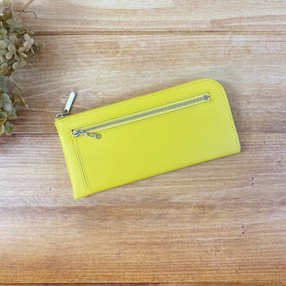 薄くて軽くて大容量な長財布 14枚カードポケット 牛革 カラフル