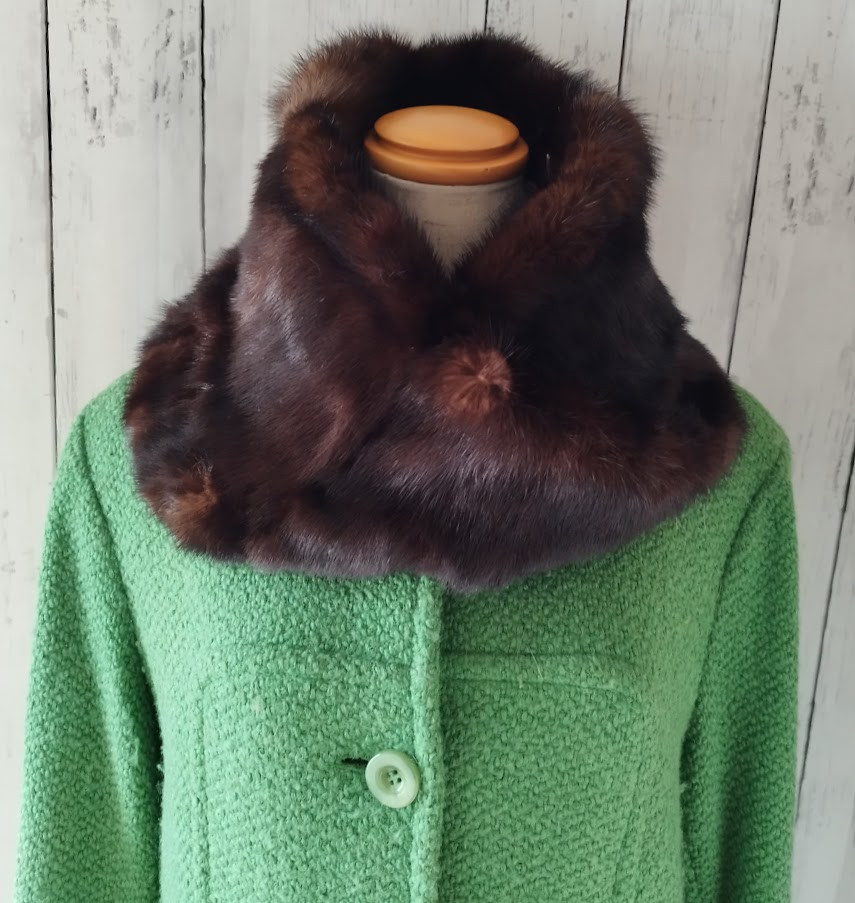 ¶ new antique fur ¶ ダークミンクファーnejiriスヌード「darkala」