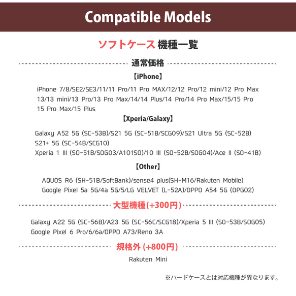 ※ハードケース仕様説明※ハードケースをご購入の前に必ずご一読ください※ 11枚目の画像