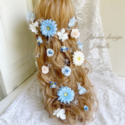 106.エルサ・シンデレラカラーのヘッドドレス•プリンセス 編み 106.エルサ・シンデレラカラーのヘッドドレス•プリンセス 編み