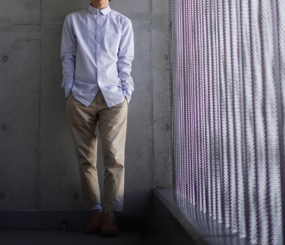 【展示作品】コットンチノテーパードパンツ 18枚目の画像
