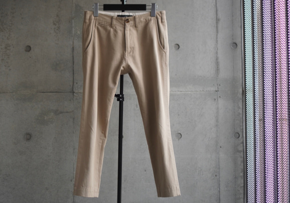 【展示作品】コットンチノテーパードパンツ 3枚目の画像