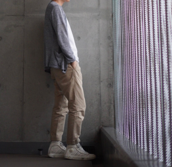 【展示作品】コットンチノテーパードパンツ 11枚目の画像