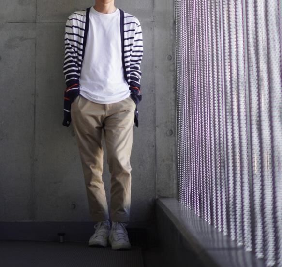 【展示作品】コットンチノテーパードパンツ 16枚目の画像