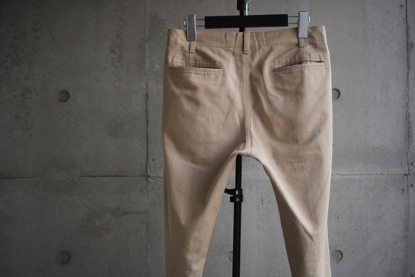 【展示作品】コットンチノテーパードパンツ 6枚目の画像