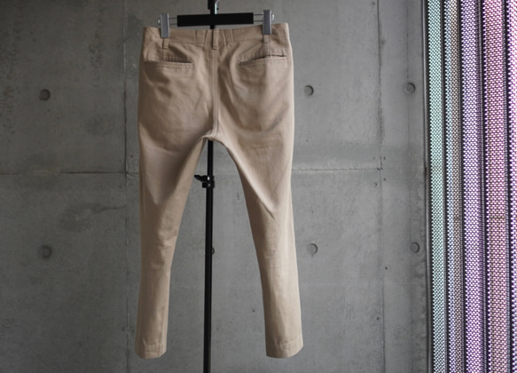 【展示作品】コットンチノテーパードパンツ 8枚目の画像