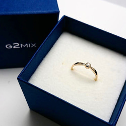 スウィングダイヤモンドリング （K18YG/ダイヤモンド）【送料無料